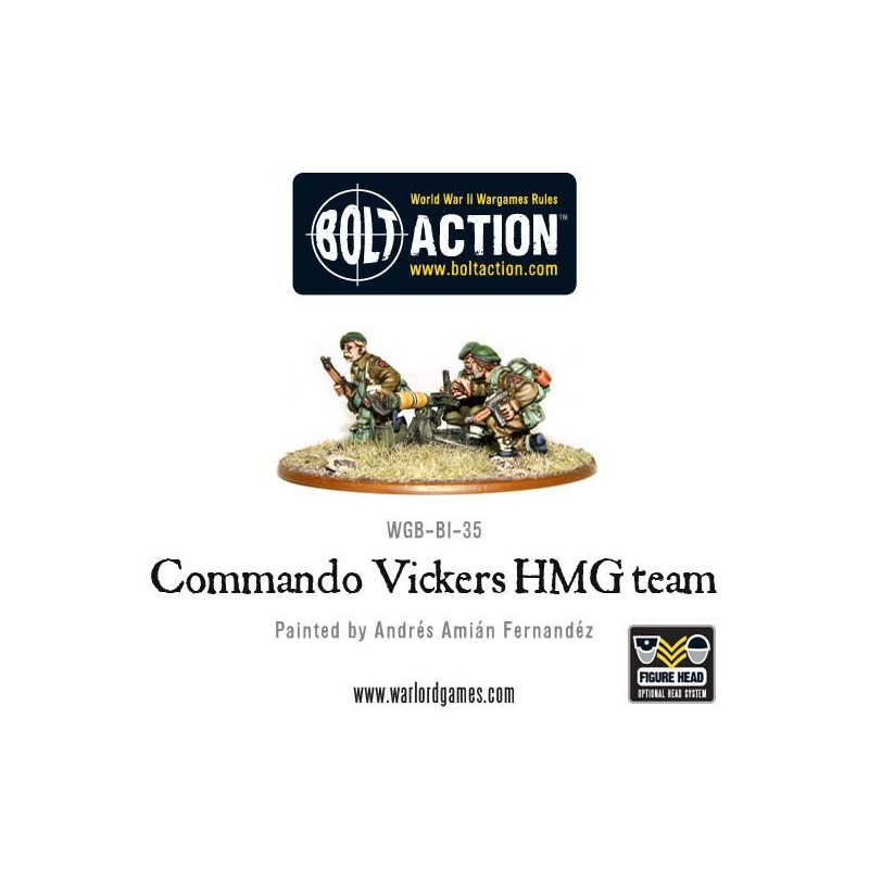 Commando Vickers HMG team