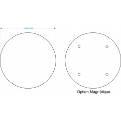 Socle rond diamètre 120mm