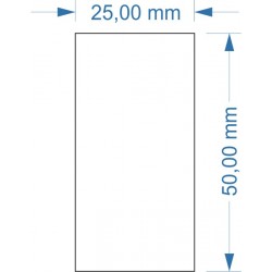 Aimant 25 x 50 adhésif