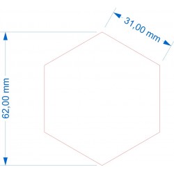 Socle Hexagonal 62mm