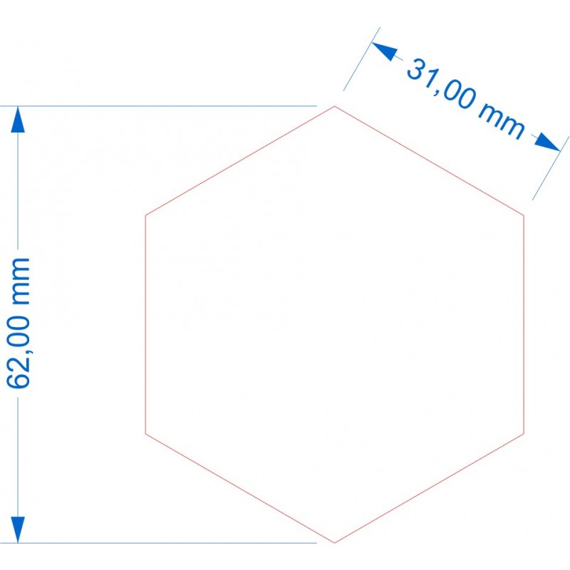 Socle Hexagonal 62mm