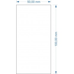 Aimant 50 x 100 adhésif