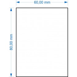 Socle 60x80mm