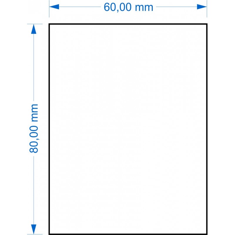 Socle 60x80mm