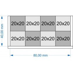 Plateau de mouvement 80x40mm