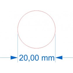 Socle rond diamètre 20mm transparent