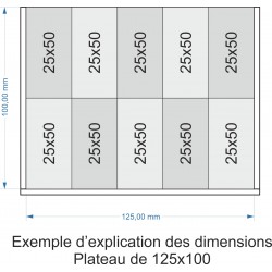 Plateau de mouvement 125x100mm