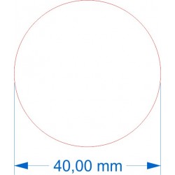 Socle rond diamètre 40mm transparent