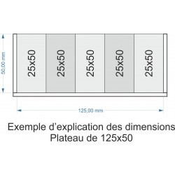 Plateau de mouvement 125x50mm