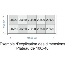 Plateau de mouvement 100x40m