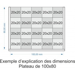 Plateau de mouvement 100x80mm