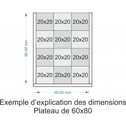 Plateau de mouvement 60x80mm