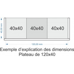 Plateau de mouvement 120x40mm