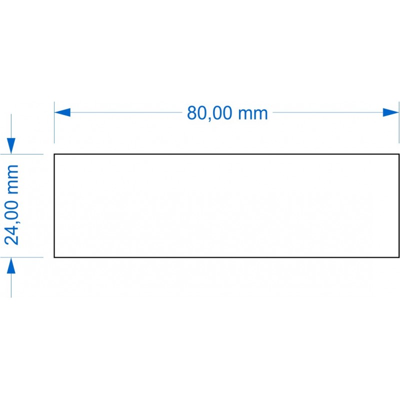 Socle 24x80mm