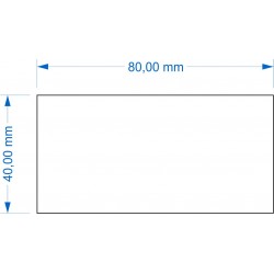 Socle 40x80mm