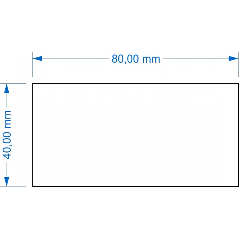 Socle 40x80mm