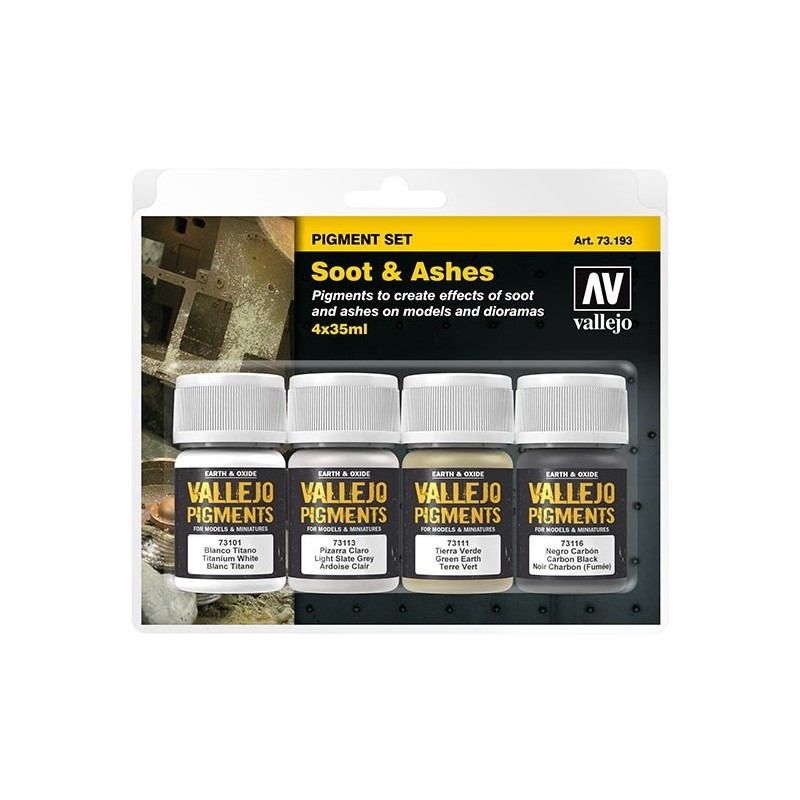 73193 - Set de Pigments suie et cendres 73193 - Set de Pigments suie et cendres