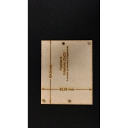 Plateau Régiment Infanterie 20x20 - 100x80mm Magnétique