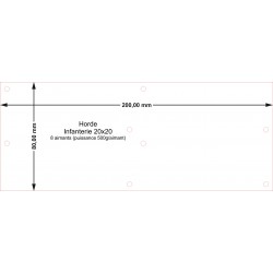 Plateau Horde Infanterie 20x20 - 200x80mm Magnétique