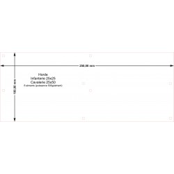 Plateau Horde Infanterie 25x25 - 250x100mm Magnétique