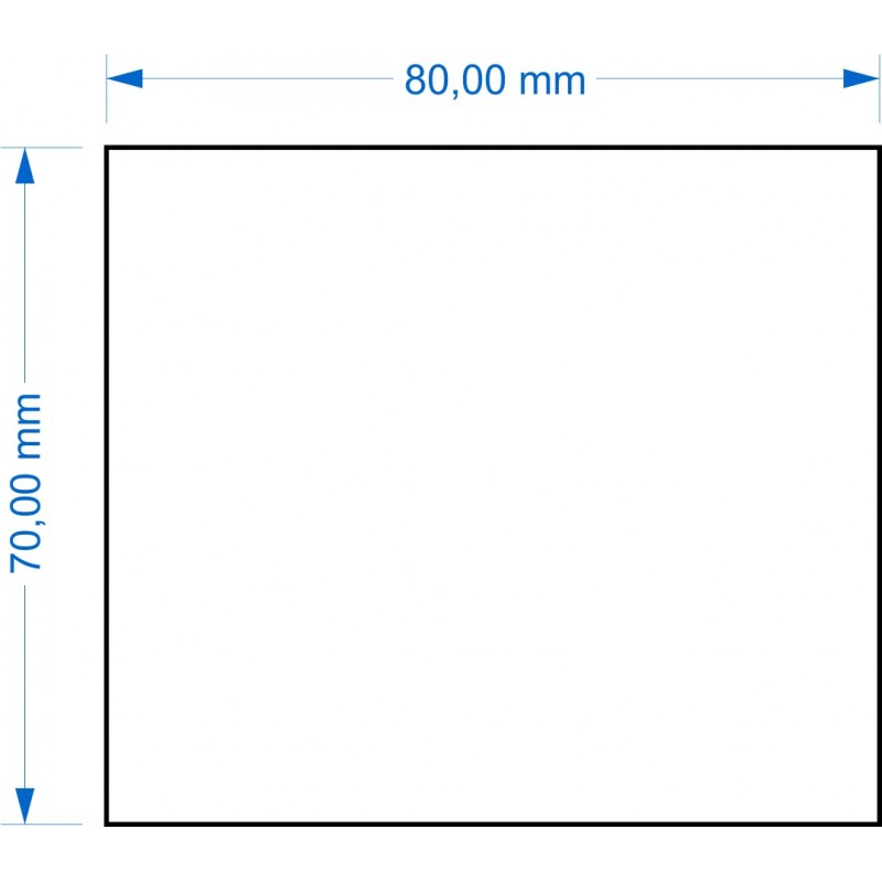 Socle 70x80mm