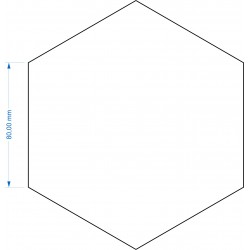 Socle Hexagonal 80mm de côté