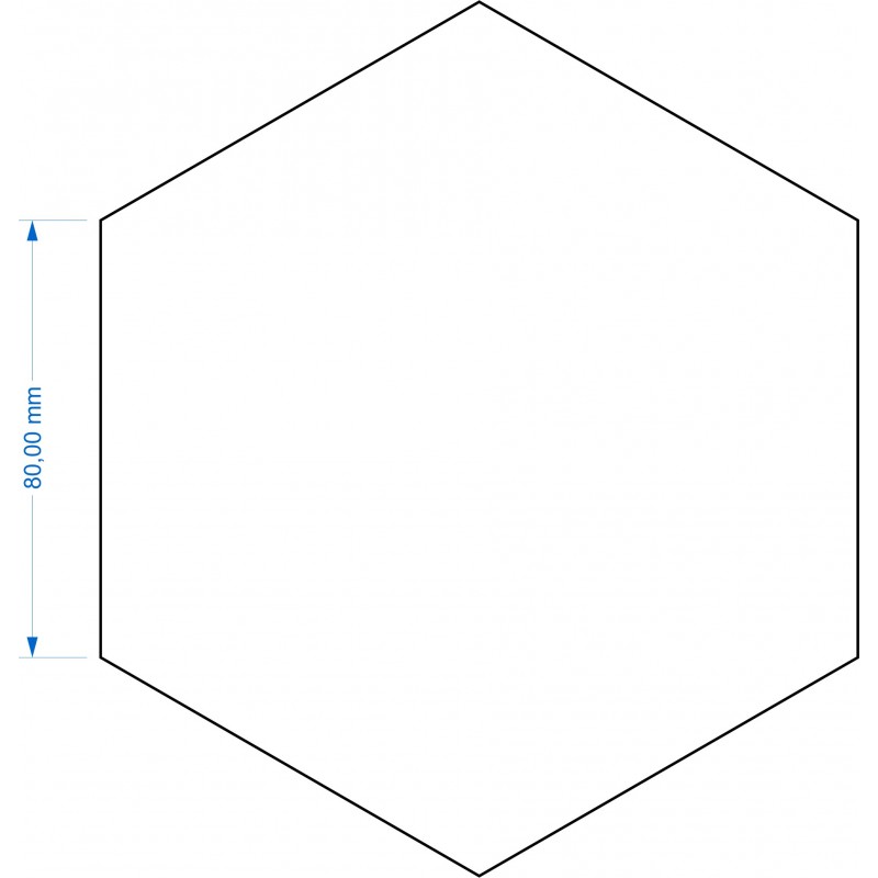 Socle Hexagonal 80mm de côté