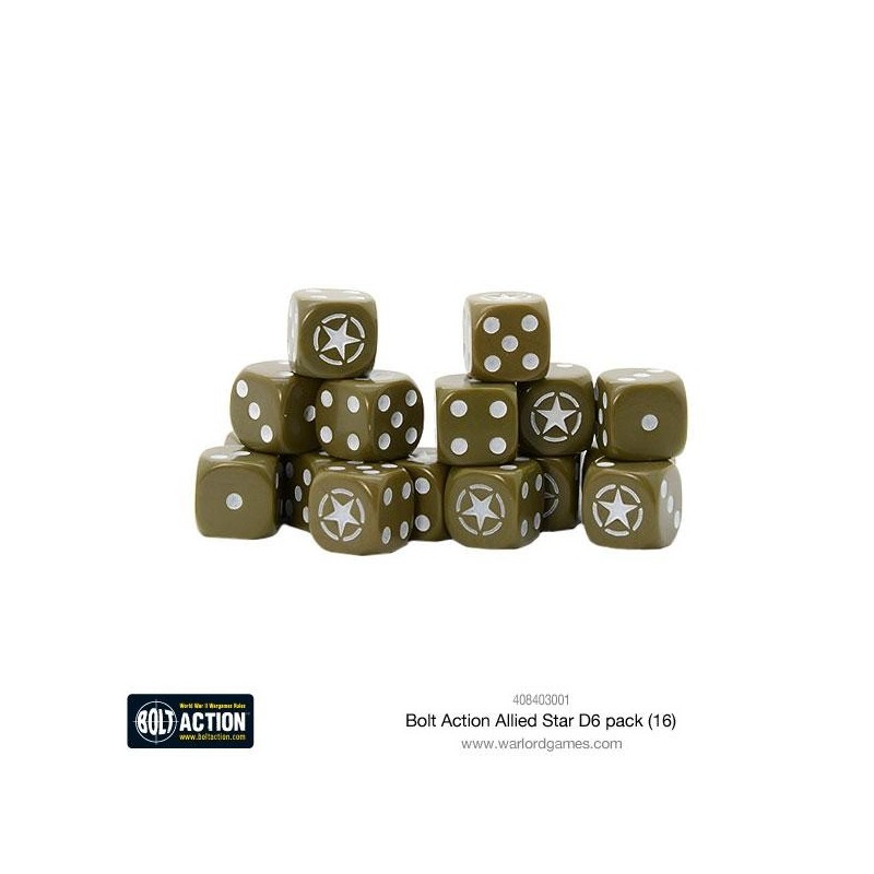 Bolt Action Allied Star D6 pack Bolt Action Allied Star D6 pack