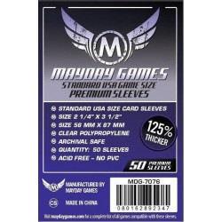 Premium USA Board Game Sleeves 56 mm X 87 mm (50 pack) (Purple)