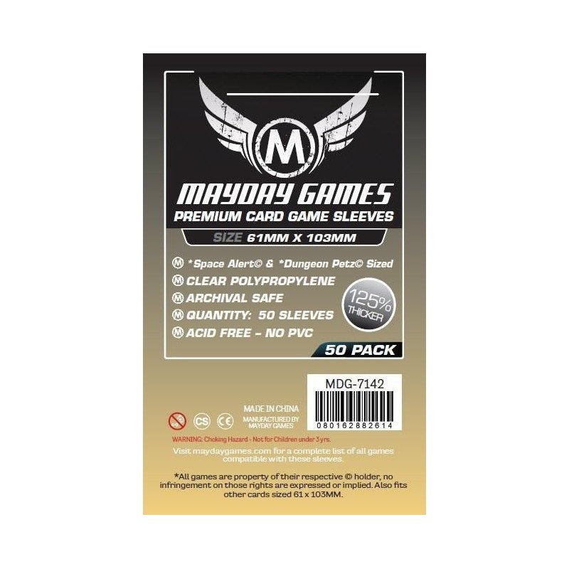 Premium Space Card Sleeve: 61 X 103 mm Space Alert / Dungeon Petz Premium Space Card Sleeve: 61 X 103 mm Space Alert / Dungeon Petz