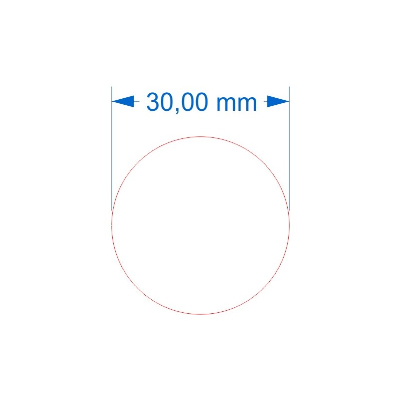 Aimant rond diamètre 30mm adhésif