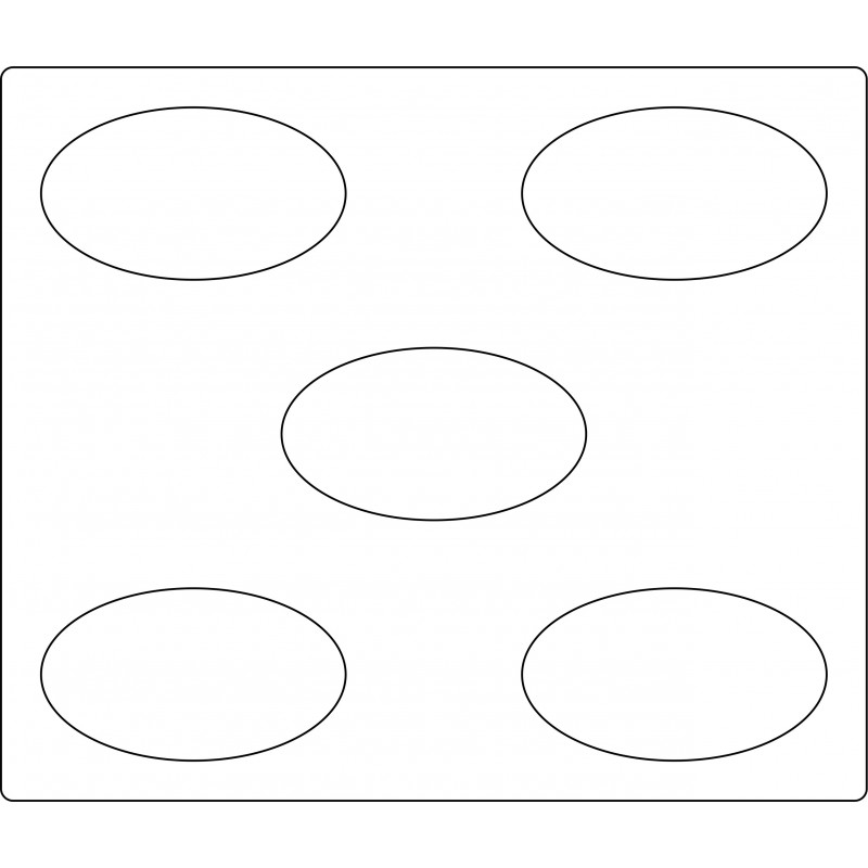 Plateau de mouvement 5 figurines de 75x42mm