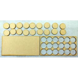 Plateau de mouvement 6x3 Socles Rond diamètre 32mm