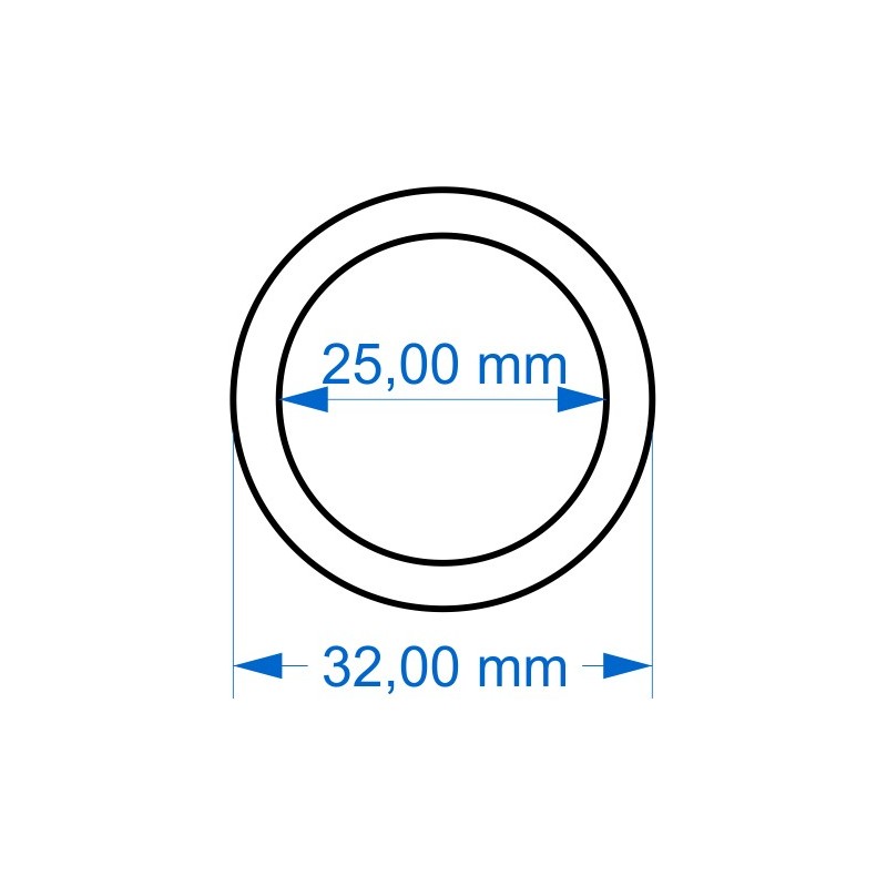 Adaptateur diamètre 25mm vers diamètre 32mm