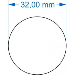 Socles Acryliques ROND 32 mm Transparent