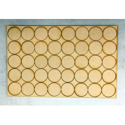 Plateau 250x150 - 8x5 Socles Rond diamètre 32mm